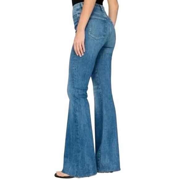 DL1961 Rachel Flare Ultra High Rise Instasculpt Denim Jeans Size 29 Stellar - Picture 2 of 12